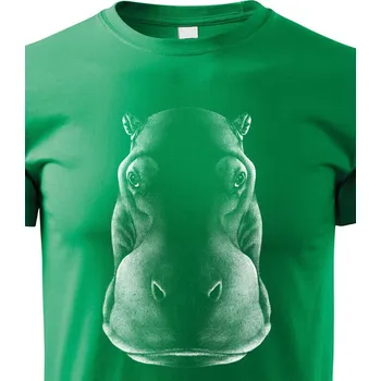 Chlapecké tričko Dětské tričko Hroch, Barva Zelená, Velikost 158 cm/12 roků, Canvas Dětské tričko Bezvatriko.cz 1772