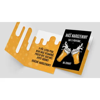 Přání - Máš narozeniny, tak ti připíjíme na zdraví