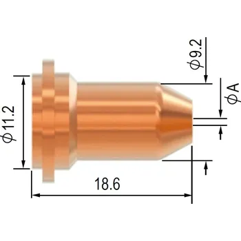 Příslušenství ke svářečce PARKER TORCHOLOGY Dýza SCP 40/60, PT-60, HS-60 - 0,8 mm (30 A) - řezání s odstupem 5058