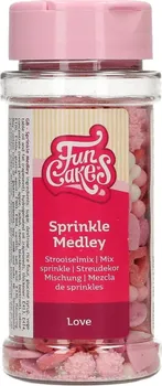 Jedlá dekorace na dort FunCakes Cukrové zdobení Medley Love 50 g