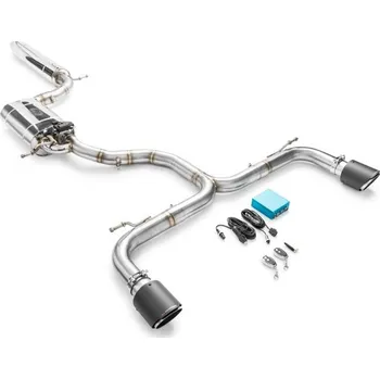 Výfuková trubka RM Motors Catback - střední a koncový tlumič výfuku Volkswagen Golf 7 VII GTI Průměr hrotu: 89 mm, Koncovka výfuku: 5