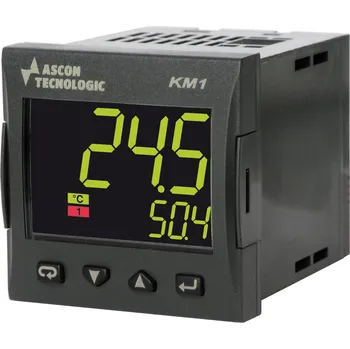 Termostat PID regulátor Ascon Tecnologic KM1 HCRR-DS se třemi výstupy a RS485