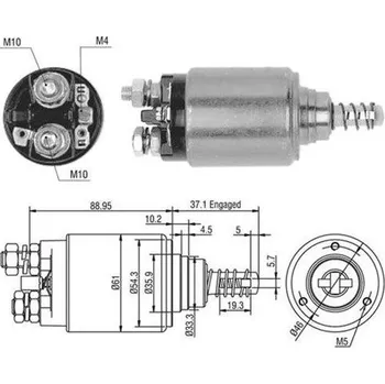 Autoelektrika Elektromagnetický spínač, startér MAGNETI MARELLI 940113050402