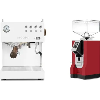 Kávovar Ascaso Steel DUO PID, White&Wood + Eureka Mignon Bravo, CR…