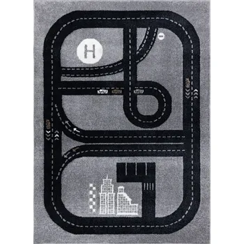 Koberec Dywany Łuszczów Dětský kusový koberec Fun Track grey Rozměry koberců: 80x150