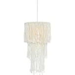 ACA Lighting závěsné svítidlo 1XE27 THASSOS bílá vlna D40XH180CM TF20261P