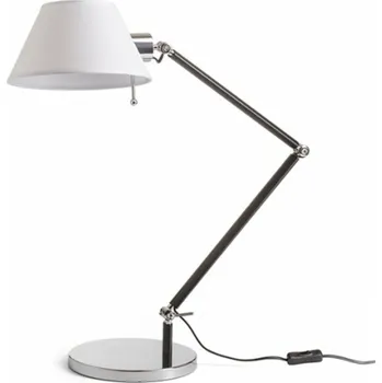 Svítidlo RENDL MONTANA stolní bílá/černá chrom 230V E27 28W R13283