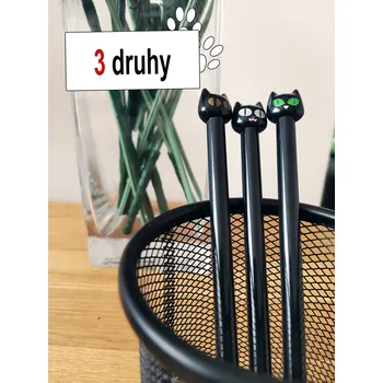 Mechanická tužka u Psíka | Propiska s kočkou | 16,5*0.5cm Typ kočky: Hnědé oči
