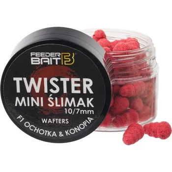 Návnadová surovina FeederBait Twister Mini Šlimak Wafters 10/7 mm 25 ml - F1- Patentka/Konopí