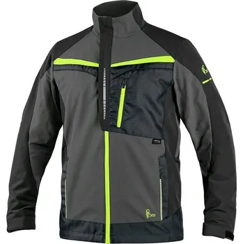 pracovní bunda BLŮZA CXS NAOS, PÁNSKÁ, ŠEDO-ČERNÁ, HV ŽLUTÉ DOPLŇKY Barva: Černá, Velikost: 64