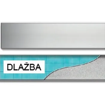 sprchový žlab Chuděj Lineární nerezový žlab MCH Klasik 1050 mm CHN1050K do prostoru s roštem Klasik