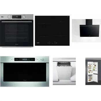 Set domácích spotřebičů WHIRLPOOL OMSK58HU1SX + WHIRLPOOL WS Q2760 BF + WHIRLPOOL AKR 62F LT K + WHIRLPOOL AMW 439 IX + WHIRLPOOL WSIC 3M27 C + WHIRLPOOL ART 66112