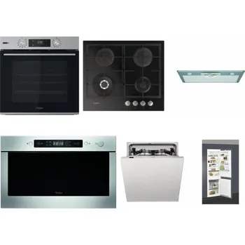 Set domácích spotřebičů WHIRLPOOL OMSK58HU1SX + WHIRLPOOL GOFL 629/NB + WHIRLPOOL AKR 650/1 IX + WHIRLPOOL AMW 439 IX + WHIRLPOOL WIC 3C33 PFE + WHIRLPOOL ART 66112