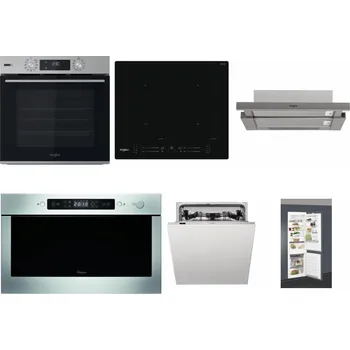 Set domácích spotřebičů WHIRLPOOL OMSK58HU1SX + WHIRLPOOL WL S7260 NE + WHIRLPOOL AKR 5390/1 IX + WHIRLPOOL AMW 439 IX + WHIRLPOOL WIC 3C33 PFE + WHIRLPOOL ART 66112