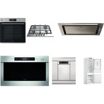 Set domácích spotřebičů WHIRLPOOL OMSK58HU1SX + WHIRLPOOL TKRL 661 IX EU + WHIRLPOOL WCT3 64 FLB X + WHIRLPOOL AMW 439 IX + WHIRLPOOL WSBO 3O34 PF X + WHIRLPOOL WHC18 T311