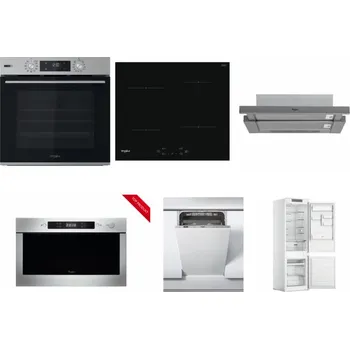 Set domácích spotřebičů WHIRLPOOL OMSK58HU1SX + WHIRLPOOL WS Q2760 BF + WHIRLPOOL AKR 749/1 IX + WHIRLPOOL AMW 423/IX + WHIRLPOOL WSIC 3M27 C + WHIRLPOOL WHC18 T311