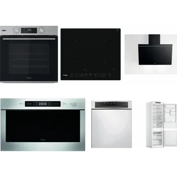 Set domácích spotřebičů WHIRLPOOL OMSK58HU1SX + WHIRLPOOL WL S7260 NE + WHIRLPOOL AKR 62F LT K + WHIRLPOOL AMW 439 IX + WHIRLPOOL WBC 3C34 PF X + WHIRLPOOL WHC18 T311
