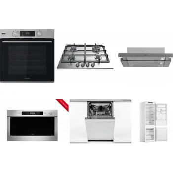 Set domácích spotřebičů WHIRLPOOL OMSK58HU1SX + WHIRLPOOL TKRL 661 IX EU + WHIRLPOOL AKR 749/1 IX + WHIRLPOOL AMW 423/IX + WHIRLPOOL WSIO 3O34 PFE X + WHIRLPOOL WHC18 T311