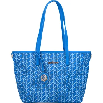 Kabelka Výrazná dámská koženková kabelka přes rameno Poly, modrá