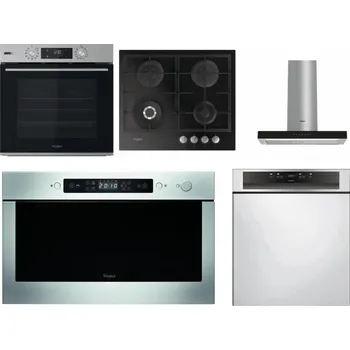 Set domácích spotřebičů WHIRLPOOL OMSK58HU1SX + WHIRLPOOL GOFL 629/NB + WHIRLPOOL WHBS 62F LT K + WHIRLPOOL AMW 439 IX + WHIRLPOOL WBC 3C34 PF X
