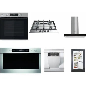 Set domácích spotřebičů WHIRLPOOL OMSK58HU1SX + WHIRLPOOL TKRL 661 IX EU + WHIRLPOOL WHBS 62F LT K + WHIRLPOOL AMW 439 IX + WHIRLPOOL WSIC 3M27 C + WHIRLPOOL ART 65031