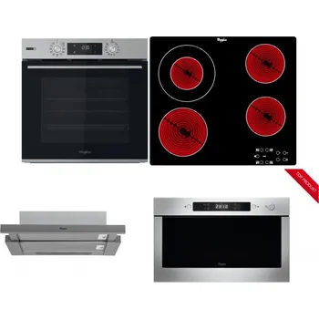 Set domácích spotřebičů WHIRLPOOL OMSK58HU1SX + WHIRLPOOL AKT 8130/NE + WHIRLPOOL AKR 749/1 IX + WHIRLPOOL AMW 423/IX