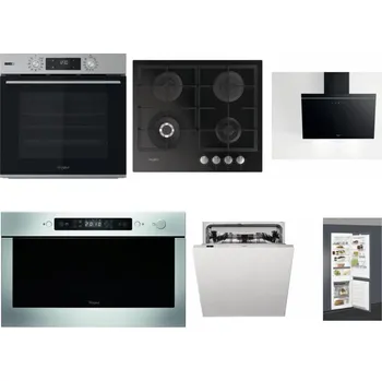 Set domácích spotřebičů WHIRLPOOL OMSK58HU1SX + WHIRLPOOL GOFL 629/NB + WHIRLPOOL AKR 62F LT K + WHIRLPOOL AMW 439 IX + WHIRLPOOL WIC 3C33 PFE + WHIRLPOOL ART 66112
