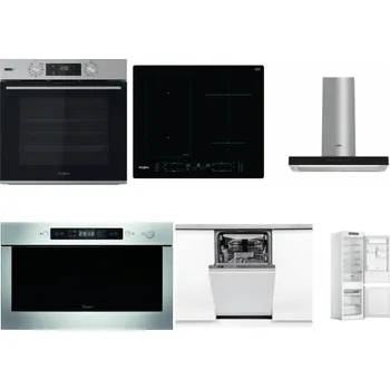 Set domácích spotřebičů WHIRLPOOL OMSK58HU1SX + WHIRLPOOL WL B8160 NE + WHIRLPOOL WHBS 62F LT K + WHIRLPOOL AMW 439 IX + WHIRLPOOL WSIO 3O34 PFE X + WHIRLPOOL WHC18 T311
