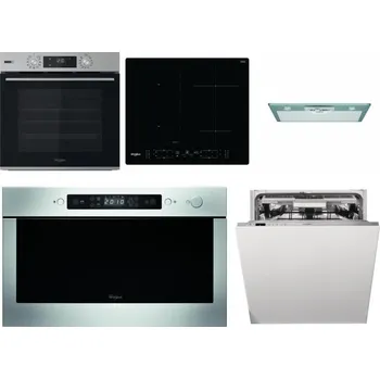 Set domácích spotřebičů WHIRLPOOL OMSK58HU1SX + WHIRLPOOL WL B8160 NE + WHIRLPOOL AKR 650/1 IX + WHIRLPOOL AMW 439 IX + WHIRLPOOL WIO 3T133 PLE