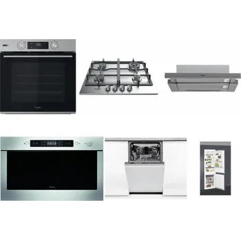 Set domácích spotřebičů WHIRLPOOL OMSK58HU1SX + WHIRLPOOL TKRL 661 IX EU + WHIRLPOOL AKR 749/1 IX + WHIRLPOOL AMW 439 IX + WHIRLPOOL WSIO 3O34 PFE X + WHIRLPOOL ART 66112