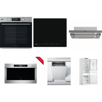 Set domácích spotřebičů WHIRLPOOL OMSK58HU1SX + WHIRLPOOL WL S7260 NE + WHIRLPOOL AKR 5390/1 IX + WHIRLPOOL AMW 423/IX + WHIRLPOOL WSIC 3M27 C + WHIRLPOOL WHC18 T311