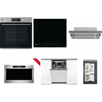 Set domácích spotřebičů WHIRLPOOL OMSK58HU1SX + WHIRLPOOL WL B8160 NE + WHIRLPOOL AKR 5390/1 IX + WHIRLPOOL AMW 423/IX + WHIRLPOOL WSIO 3O34 PFE X + WHIRLPOOL ART 66112