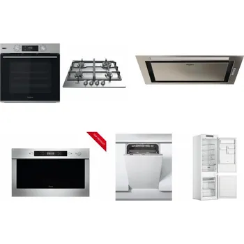 Set domácích spotřebičů WHIRLPOOL OMSK58HU1SX + WHIRLPOOL TKRL 661 IX EU + WHIRLPOOL WCT3 64 FLB X + WHIRLPOOL AMW 423/IX + WHIRLPOOL WSIC 3M27 C + WHIRLPOOL WHC18 T311