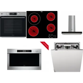 Set domácích spotřebičů WHIRLPOOL OMSK58HU1SX + WHIRLPOOL AKT 8130/NE + WHIRLPOOL WHBS 62F LT K + WHIRLPOOL AMW 423/IX + WHIRLPOOL WIO 3O540 PELG