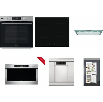 Set domácích spotřebičů WHIRLPOOL OMSK58HU1SX + WHIRLPOOL WS Q2760 BF + WHIRLPOOL AKR 650/1 IX + WHIRLPOOL AMW 423/IX + WHIRLPOOL WSBO 3O34 PF X + WHIRLPOOL ART 66112