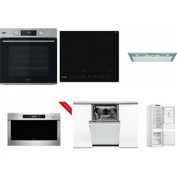 Set domácích spotřebičů WHIRLPOOL OMSK58HU1SX + WHIRLPOOL WL S7260 NE + WHIRLPOOL AKR 650/1 IX + WHIRLPOOL AMW 423/IX + WHIRLPOOL WSIO 3O34 PFE X + WHIRLPOOL WHC18 T311