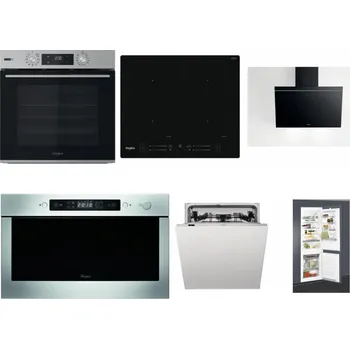 Set domácích spotřebičů WHIRLPOOL OMSK58HU1SX + WHIRLPOOL WL S7260 NE + WHIRLPOOL AKR 62F LT K + WHIRLPOOL AMW 439 IX + WHIRLPOOL WIC 3C33 PFE + WHIRLPOOL ART 65031