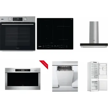 Set domácích spotřebičů WHIRLPOOL OMSK58HU1SX + WHIRLPOOL WL B8160 NE + WHIRLPOOL WHBS 62F LT K + WHIRLPOOL AMW 423/IX + WHIRLPOOL WSIC 3M27 C + WHIRLPOOL WHC18 T311