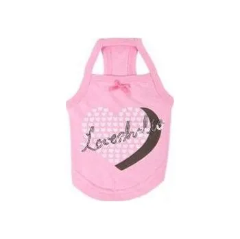 Obleček pro psa Pinkaholic Romance tričko - růžové varianta L