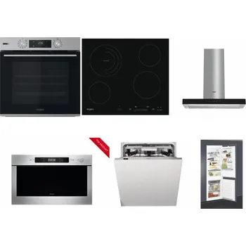 Set domácích spotřebičů WHIRLPOOL OMSK58HU1SX + WHIRLPOOL AKT 8900 BA + WHIRLPOOL WHBS 62F LT K + WHIRLPOOL AMW 423/IX + WHIRLPOOL WIO 3T133 PLE + WHIRLPOOL ART 65031