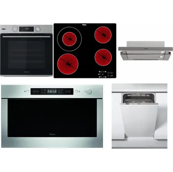 Set domácích spotřebičů WHIRLPOOL OMSK58HU1SX + WHIRLPOOL AKT 8130/NE + WHIRLPOOL AKR 5390/1 IX + WHIRLPOOL AMW 439 IX + WHIRLPOOL WSIC 3M27 C
