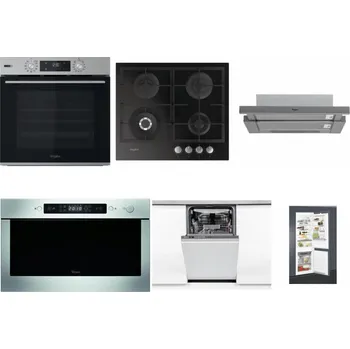 Set domácích spotřebičů WHIRLPOOL OMSK58HU1SX + WHIRLPOOL GOFL 629/NB + WHIRLPOOL AKR 749/1 IX + WHIRLPOOL AMW 439 IX + WHIRLPOOL WSIO 3O34 PFE X + WHIRLPOOL ART 65031