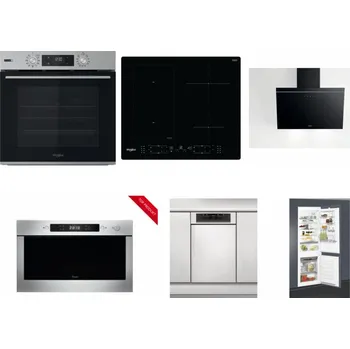 Set domácích spotřebičů WHIRLPOOL OMSK58HU1SX + WHIRLPOOL WL B8160 NE + WHIRLPOOL AKR 62F LT K + WHIRLPOOL AMW 423/IX + WHIRLPOOL WSBO 3O34 PF X + WHIRLPOOL ART 65031