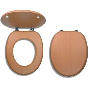 WC sedátko Novaservis Dýhované sedátko z lisovaného dřeva BUK - umělá dýha (WC/BUK ) (WC/BUK)