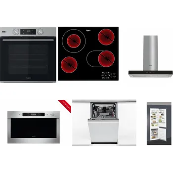 Set domácích spotřebičů WHIRLPOOL OMSK58HU1SX + WHIRLPOOL AKT 8190/BA + WHIRLPOOL WHBS 62F LT K + WHIRLPOOL AMW 423/IX + WHIRLPOOL WSIO 3O34 PFE X + WHIRLPOOL ART 66112