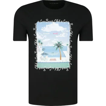 GUESS JEANS Tričko BILLBOARD | Barva:černý | Velikost:S