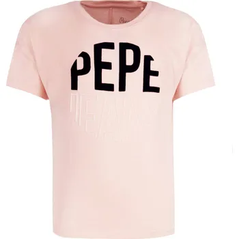 Oblečení a móda Pepe Jeans London Tričko CARENA | Barva:pudrově růžový | Velikost:116
