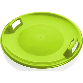 Kluzák PLASTKON Sáňkovací talíř disk SUPER STAR - limetková