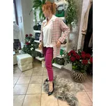 made in Italy Dámský přechodový kabát 2057 Velikost: uni, barva: růžová