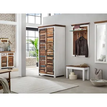 Předsíňová stěna Předsíňový set z recyklovaného dřeva Melbourne 2